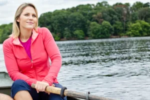 Woman thinking about what to expect during labiaplasty surgery.