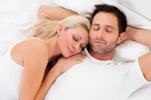 couple having successful intimacy after a vaginal rejuvenation procedure